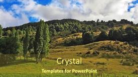  Presentation with chilean - PPT theme consisting of countryside in chilean patagonia low background and a tawny brown colored foreground