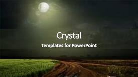  Presentation with rain forecasting - Theme enhanced with countryside landscape with dirt road background and a tawny brown colored foreground