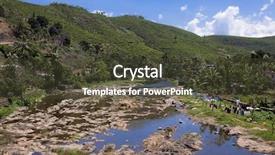  Presentation with kerala - Theme enhanced with countryside river munar in kerala background and a  colored foreground