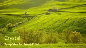  Presentation with tuscany - Presentation design enhanced with countryside san quirico d orcia tuscany italy background and a tawny brown colored foreground