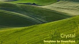  Presentation with tuscany - Beautiful presentation design featuring countryside-san-quirico-d-orcia backdrop and a tawny brown colored foreground