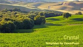  Presentation with tuscany - Slide set enhanced with countryside-san-quirico-d-orcia background and a  colored foreground
