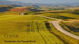  Presentation with tuscany - Colorful presentation enhanced with countryside-san-quirico-d-orcia backdrop and a  colored foreground