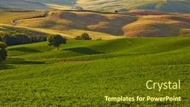  Presentation with tuscany - PPT layouts enhanced with countryside san quirico d orcia tuscany italy background and a tawny brown colored foreground