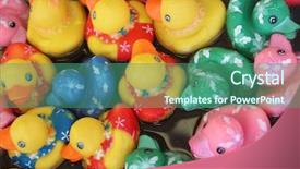  Presentation with carnival - Slides enhanced with county fair - ducks at a carnival game background and a ocean colored foreground