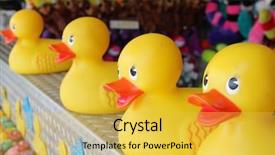  Presentation with fair - Amazing theme having county fair - ducks at a carnival game backdrop and a yellow colored foreground