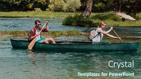  Presentation with nature river - 