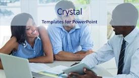  Presentation with real estate - Amazing slides having couple and real estate agent backdrop and a sky blue colored foreground