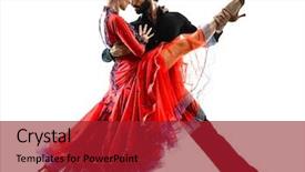  Presentation with tango - Beautiful PPT layouts featuring couple ballroom tango salsa dance backdrop and a crimson colored foreground