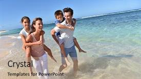  Presentation with islam for kids - PPT theme enhanced with old west - parents giving piggyback ride background and a coral colored foreground