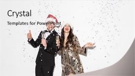  Presentation with sparkling - PPT theme having  background and a  colored foreground