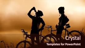  Presentation with water cycle - Presentation with couple drink from their water background and a wine colored foreground