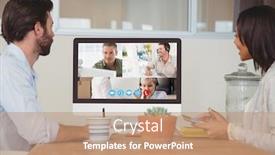  Presentation with public health - Colorful theme enhanced with couple-during-a-video-call backdrop and a coral colored foreground