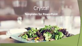  Presentation with dinner - Audience pleasing PPT theme consisting of couple-eating-romantic-dinner backdrop and a coral colored foreground