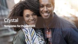  Presentation with new york - PPT theme having couple enjoying journey in new background and a  colored foreground