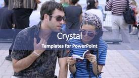  Presentation with cultures - Colorful PPT layouts enhanced with couple from different cultures trying backdrop and a  colored foreground