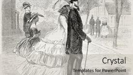  Presentation with old couple - Slide set having couple going to church background and a  colored foreground