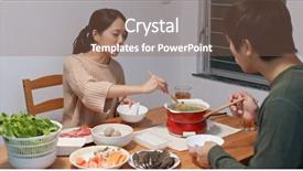  Presentation with hong kong skectch - Amazing PPT layouts having couple have hong kong style backdrop and a violet colored foreground