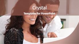  Presentation with video conference - Amazing theme having couple having a video conference backdrop and a tawny brown colored foreground