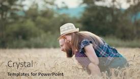  Presentation with relaxation - Slides featuring couple-having-fun-and-enjoying background and a soft green colored foreground