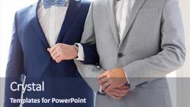  Presentation with rustic wedding love hearts - Amazing presentation theme having couple holding hands on wedding backdrop and a navy blue colored foreground