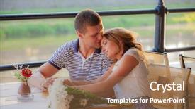  Presentation with air - Amazing presentation design having couple in an open air backdrop and a  colored foreground