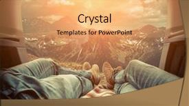  Presentation with jeans - Cool new theme with couple in car blonde female backdrop and a yellow colored foreground