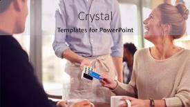  Presentation with coffee shop - PPT layouts with couple-in-coffee-shop-making background and a light gray colored foreground