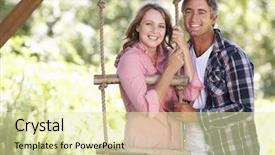  Presentation with middle ages - Amazing PPT layouts having couple in garden by treehouse backdrop and a  colored foreground