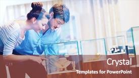  Presentation with young happy couple - Slide set having couple in love buy jewelry background and a tawny brown colored foreground