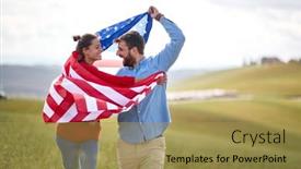  Presentation with election - PPT theme featuring couple-in-love-having-romantic background and a gold colored foreground