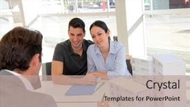  Presentation with real estate growth - Slide deck consisting of close up photo of claret tree burgeon background and a light gray colored foreground