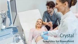  Presentation with wife - Beautiful presentation featuring couple in reproduction clinic being backdrop and a lemonade colored foreground