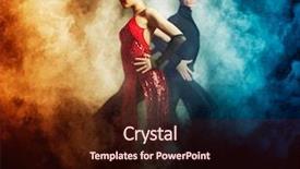  Presentation with couple dance - PPT theme enhanced with couple in the active ballroom background and a  colored foreground