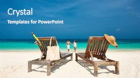  Presentation with maldives - Amazing PPT layouts having couple in white walking on a tropical beach at maldives backdrop and a teal colored foreground