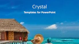  Presentation with villa - PPT theme having couple-in-white background and a gray colored foreground