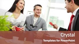  Presentation with real estate - Slide set consisting of couple looking at real estate background and a tawny brown colored foreground