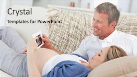  Presentation with broken home upset couple - Slides with microscope isolated lab background research background and a lemonade colored foreground.