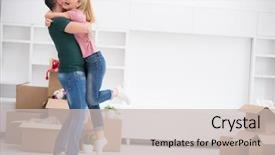  Presentation with moving forward - Slide set featuring couple looking forward to moving background and a soft green colored foreground