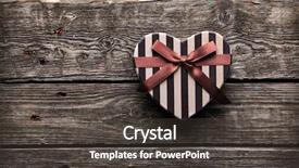  Presentation with valentines day - Theme having couple love - heart shaped valentines day gift background and a  colored foreground