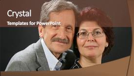  Presentation with married - Cool new slide set with couple love married backdrop and a tawny brown colored foreground