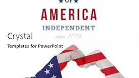  Presentation with hands heart - Beautiful presentation design featuring 1776 - couple making heart shape backdrop and a white colored foreground