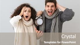  Presentation with man and woman - Amazing presentation having couple man and woman screaming backdrop and a gray colored foreground