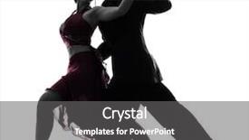  Presentation with couple dance - Theme enhanced with couple man woman ballroom dance background and a dark gray colored foreground