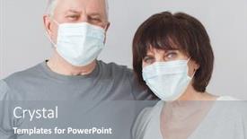  Presentation with masks - Beautiful slide set featuring couple-of-elderly-people backdrop and a gray colored foreground