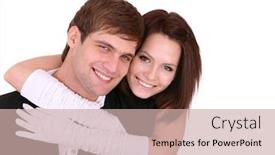  Presentation with passion - Theme having couple of girl and man love and passion background and a soft green colored foreground