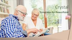  Presentation with alzheimer - Cool new slides with couple-of-seniors-with-alzheimer backdrop and a sky blue colored foreground