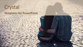  Presentation with teenagers - Presentation design with teen love - couple of teenagers sit background and a lemonade colored foreground