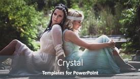  Presentation with romantic - PPT layouts with couple-of-women-in-romantic background and a gray colored foreground