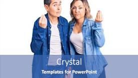  Presentation with clothes - PPT layouts enhanced with couple-of-women-wearing-casual background and a ocean colored foreground